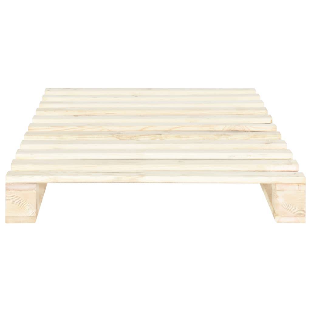 vidaXL Palettenbett Massivholz Kiefer 100×200 cm