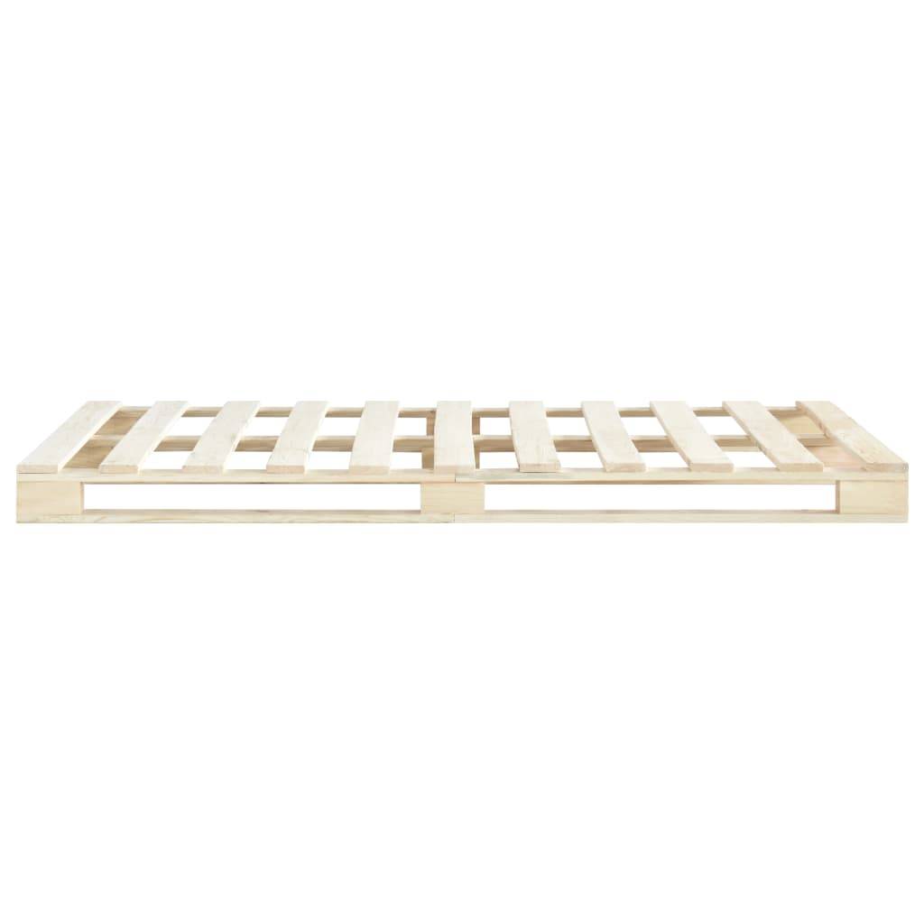 vidaXL Palettenbett Massivholz Kiefer 140×200 cm
