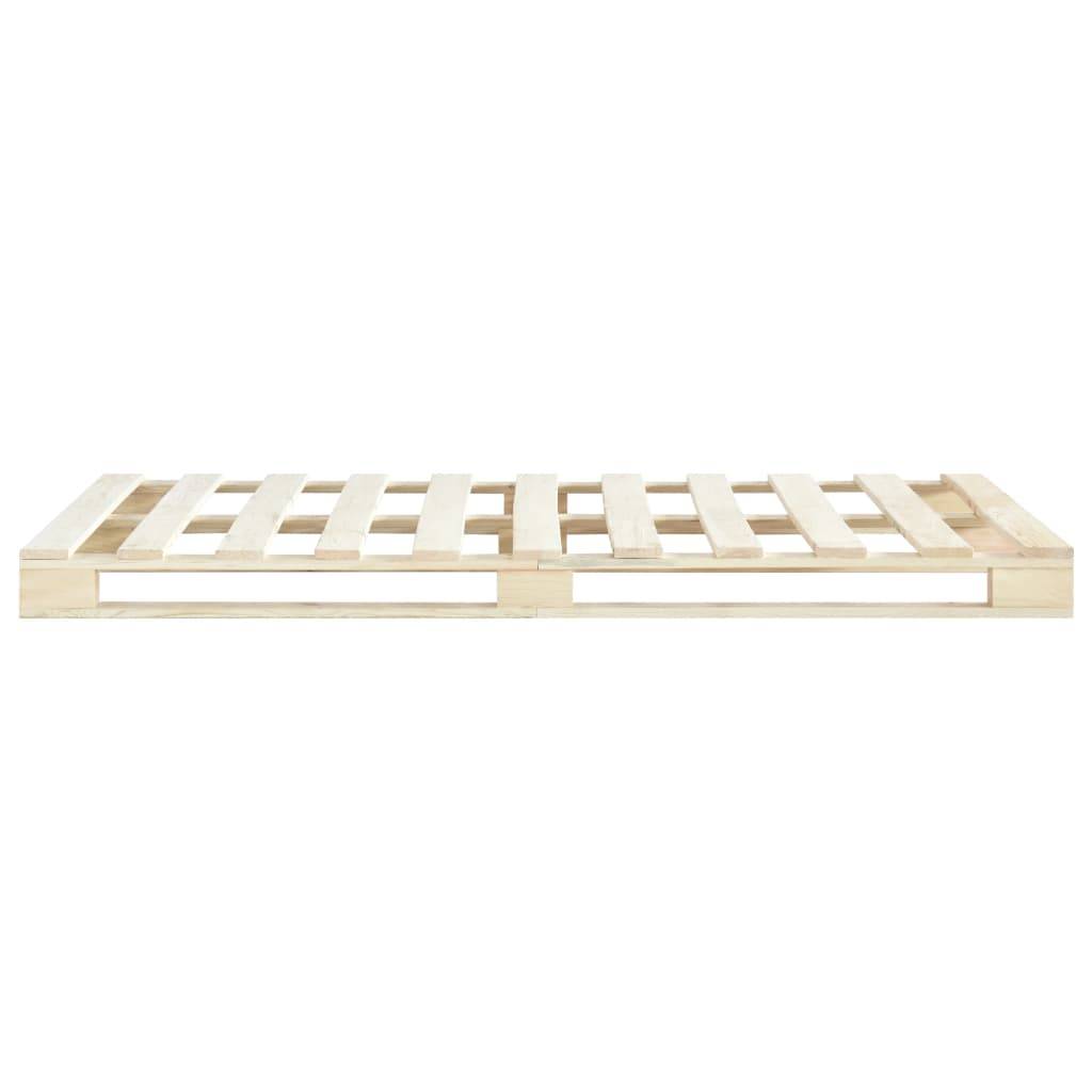 vidaXL Palettenbett Massivholz Kiefer 160×200 cm