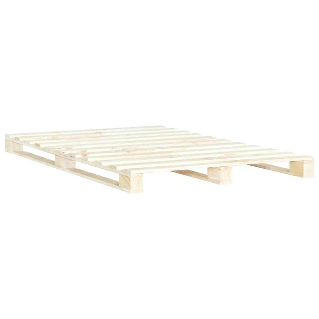 vidaXL Palettenbett Massivholz Kiefer 160×200 cm