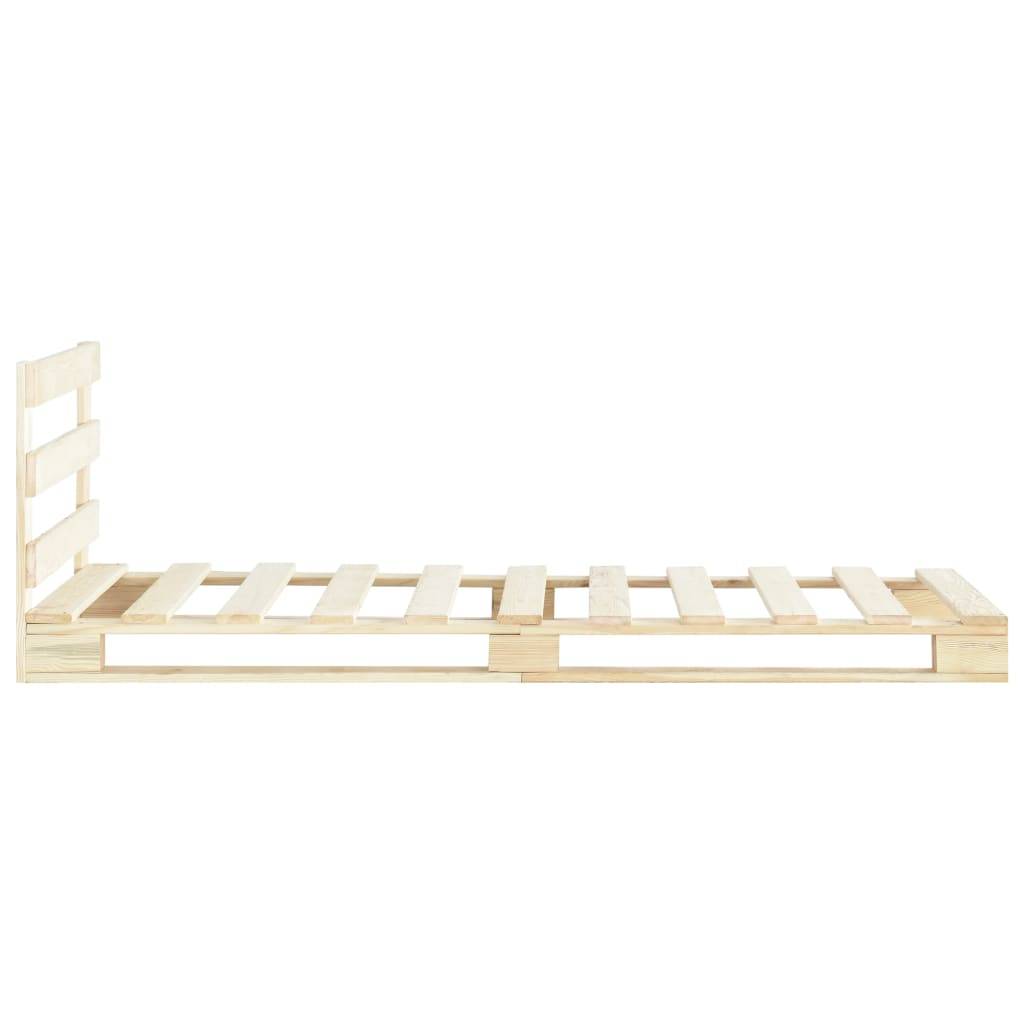 vidaXL Palettenbett Massivholz Kiefer 100×200 cm