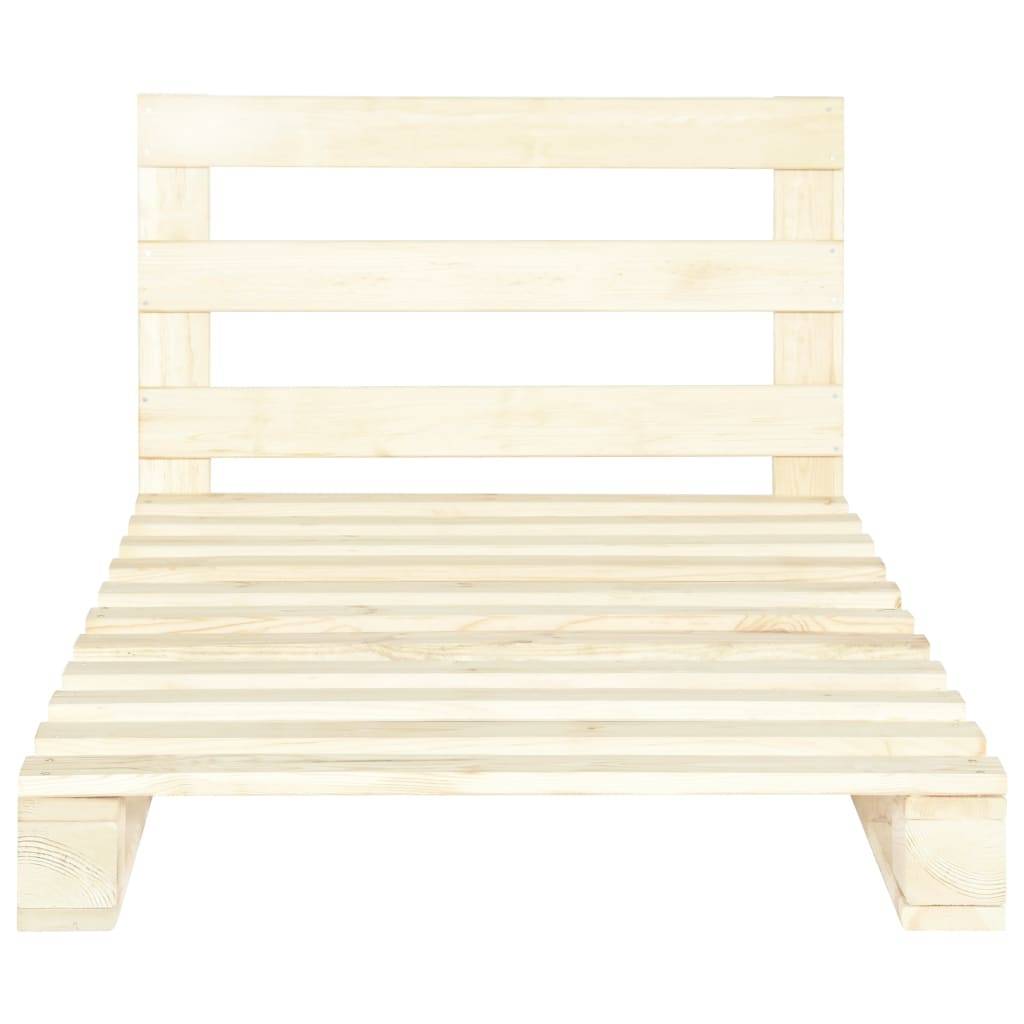 vidaXL Palettenbett Massivholz Kiefer 100×200 cm