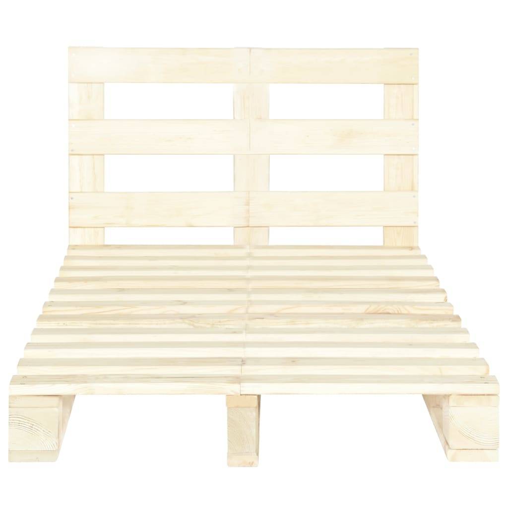 vidaXL Palettenbett Massivholz Kiefer 120×200 cm