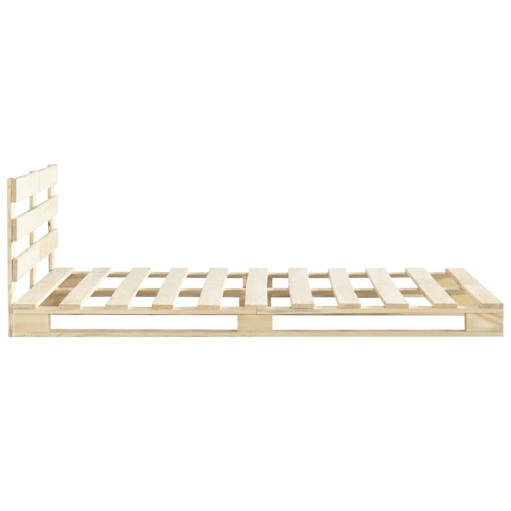 vidaXL Palettenbett Massivholz Kiefer 120×200 cm