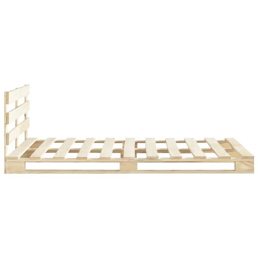 vidaXL Palettenbett Massivholz Kiefer 180×200 cm