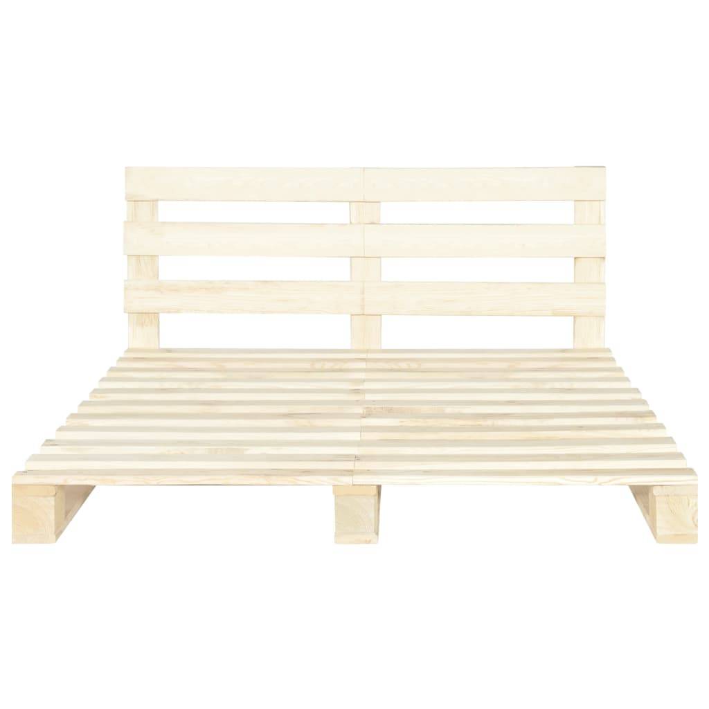 vidaXL Palettenbett Massivholz Kiefer 160×200 cm