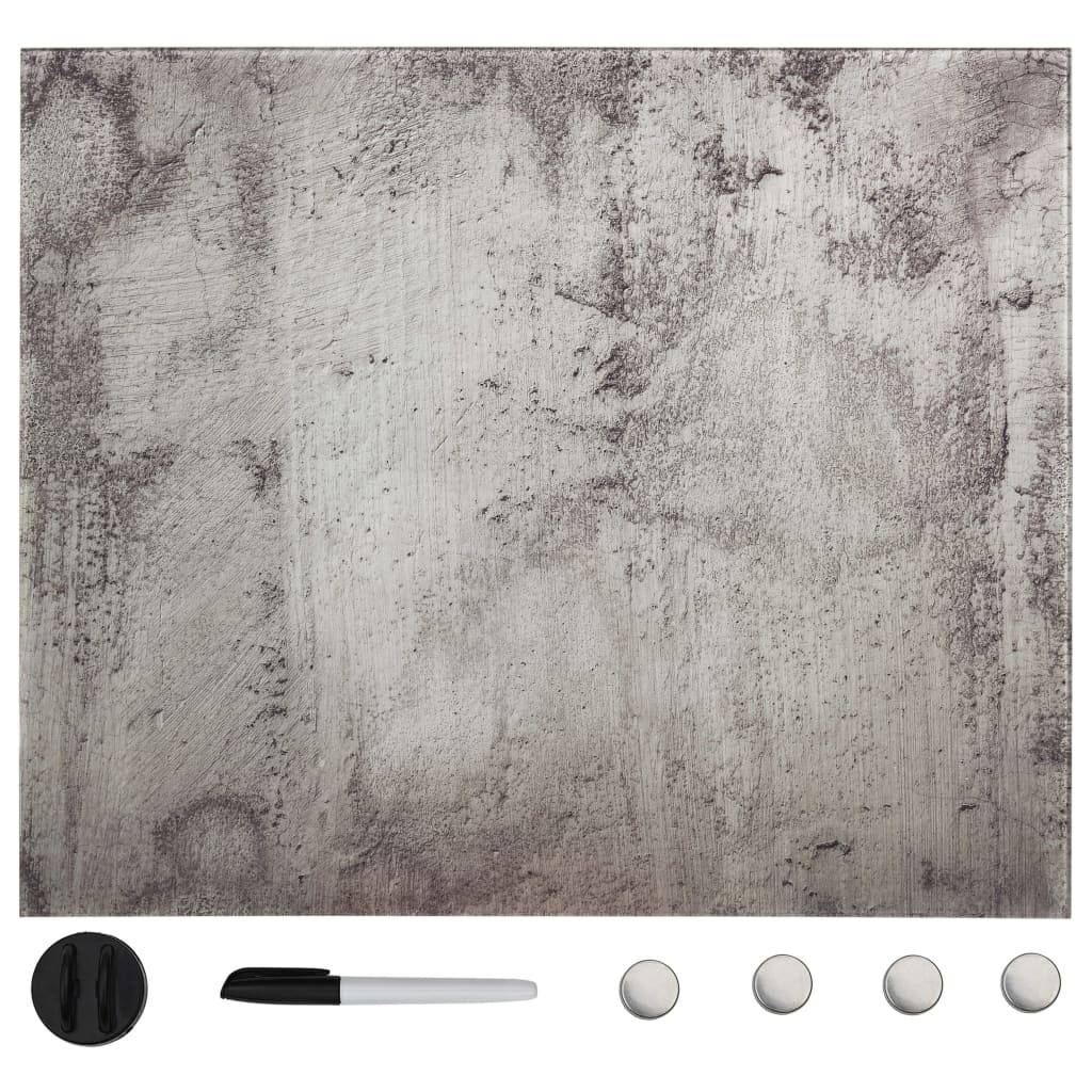 vidaXL Magnettafel Wandmontage Glas 60x60 cm