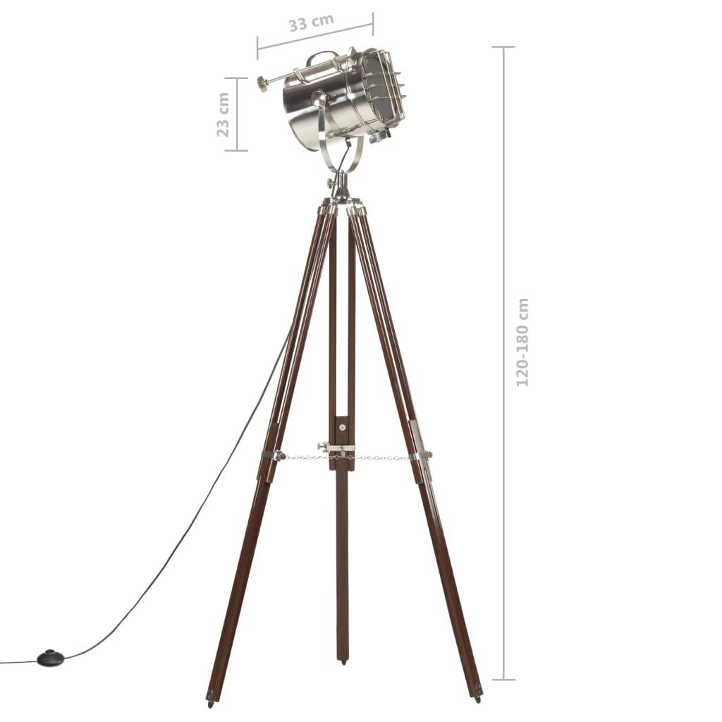 vidaXL Stehleuchte Dreibein Massivholz Mango 180 cm