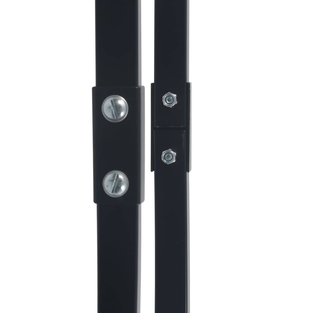 vidaXL Brennholzregal Schwarz 80×25×100 cm Stahl