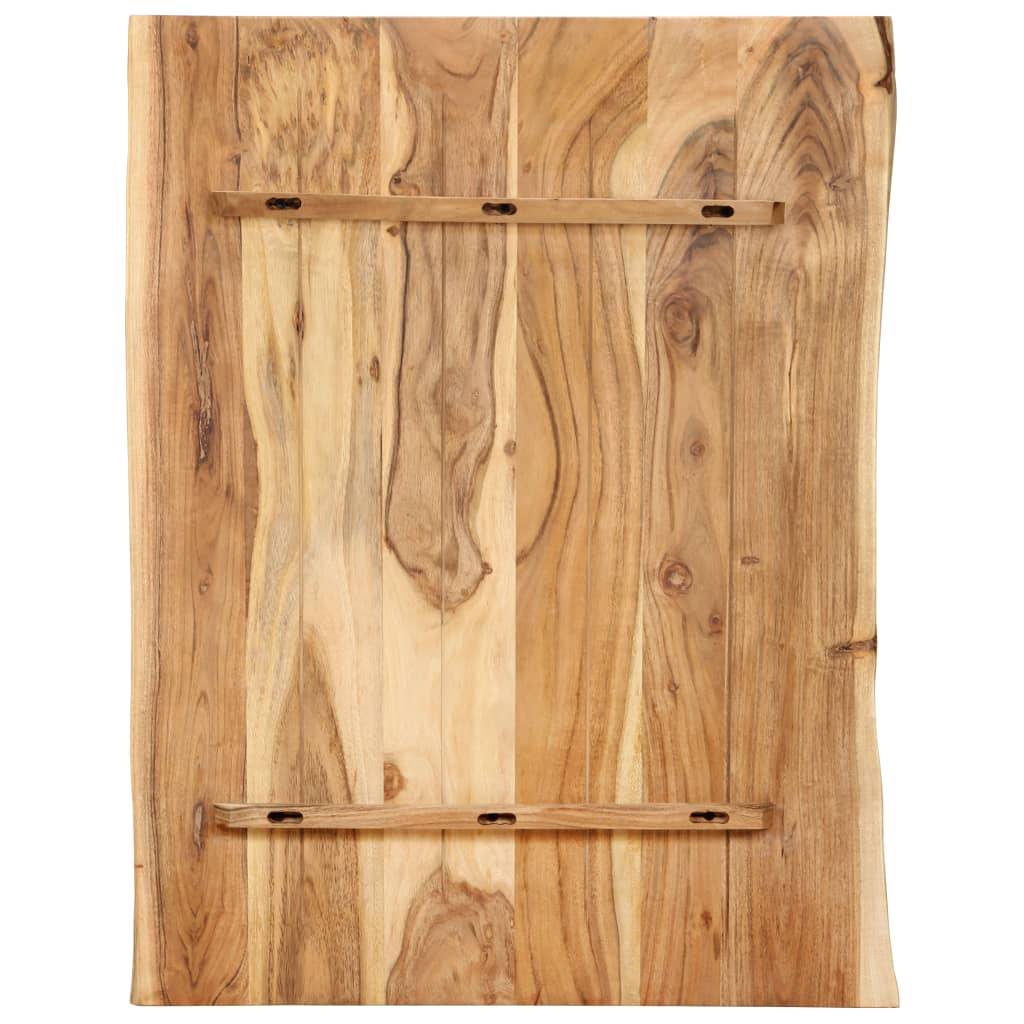 vidaXL Tischplatte Massivholz Akazie 80x(50-60)x2,5 cm