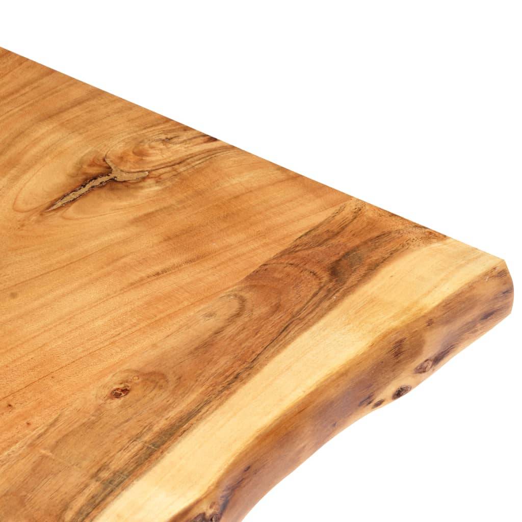 vidaXL Tischplatte Massivholz Akazie 100x(50-60)x2,5 cm