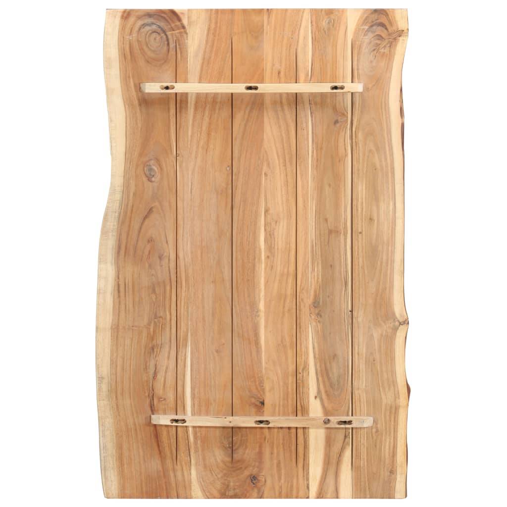 vidaXL Tischplatte Massivholz Akazie 100x(50-60)x3,8 cm