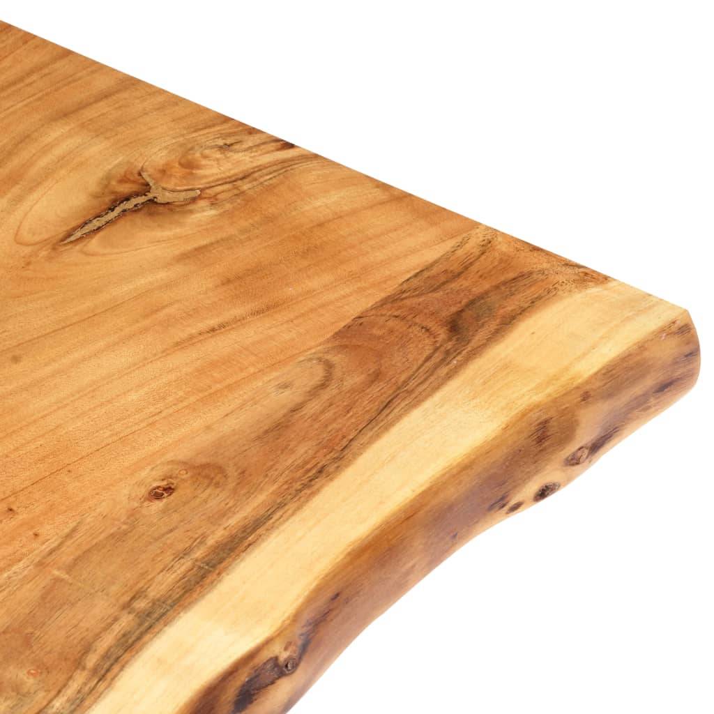 vidaXL Tischplatte Massivholz Akazie 118x(50-60)x2,5 cm