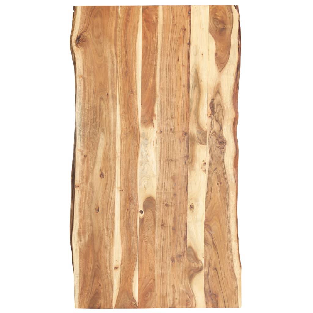 vidaXL Tischplatte Massivholz Akazie 118x(50-60)x3,8 cm