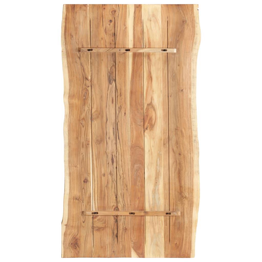 vidaXL Tischplatte Massivholz Akazie 118x(50-60)x3,8 cm