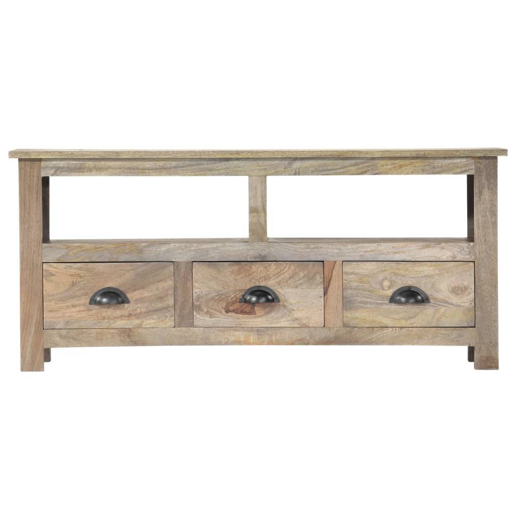 vidaXL TV-Schrank 110x30x50 cm Massivholz Mango