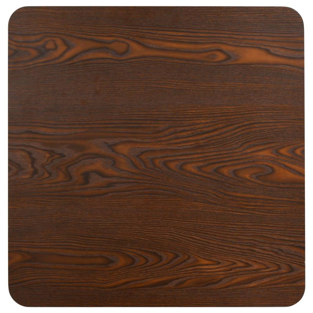 vidaXL Bistrotisch Dunkelbraun 50x50 cm MDF