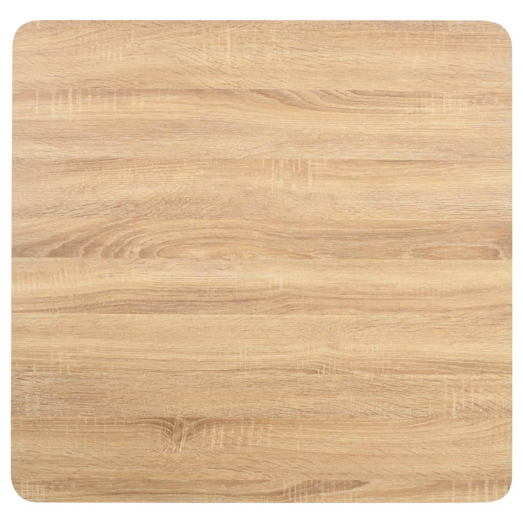 vidaXL Bistrotisch Hellbraun 80x80 cm MDF