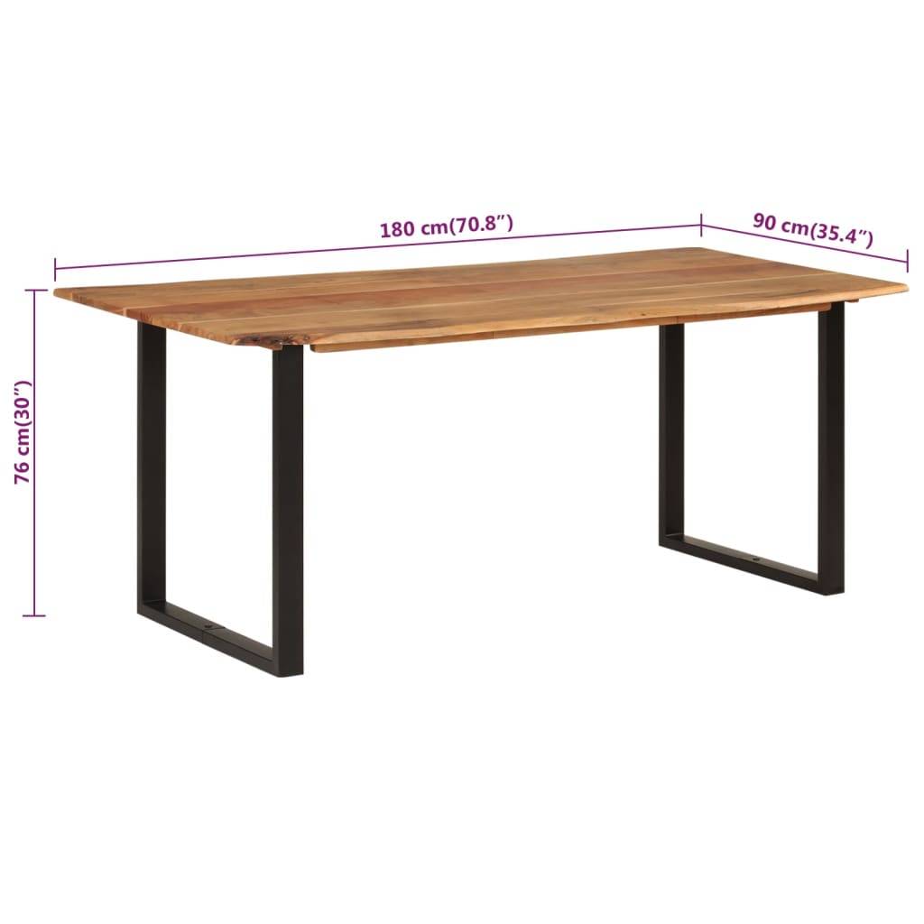 vidaXL Esstisch 180×90×76 cm Massivholz Akazie