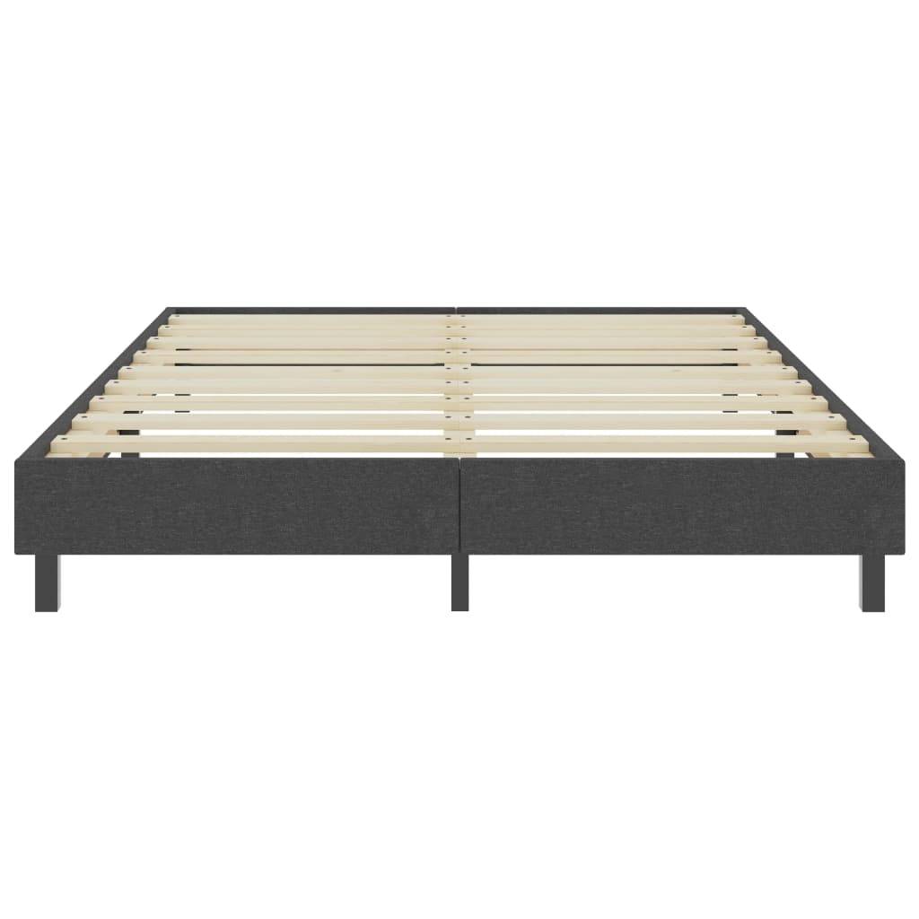 vidaXL Boxspring-Bettgestell Grau Stoff 140x200 cm