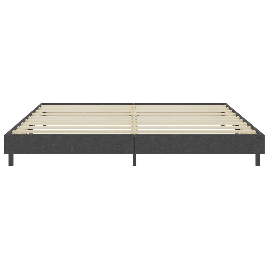 vidaXL Boxspring-Bettgestell Grau Stoff 200x200 cm