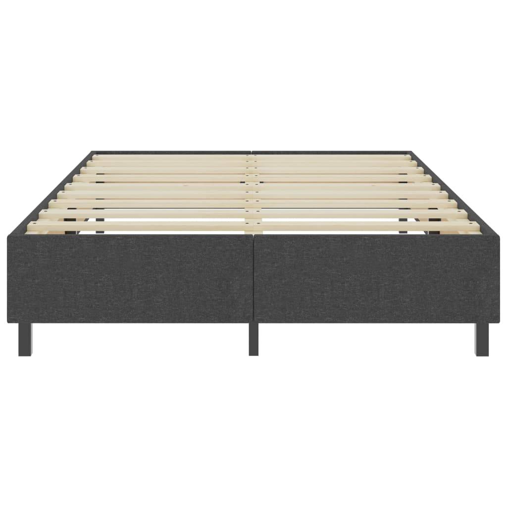 vidaXL Boxspring-Bettgestell Grau Stoff 180x200 cm