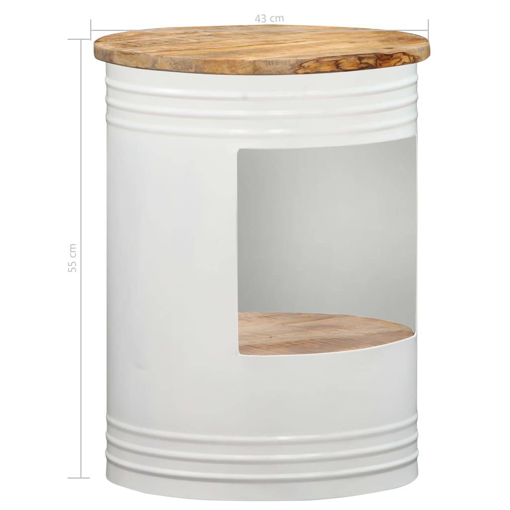 vidaXL Couchtisch 43×55 cm Massivholz Mango