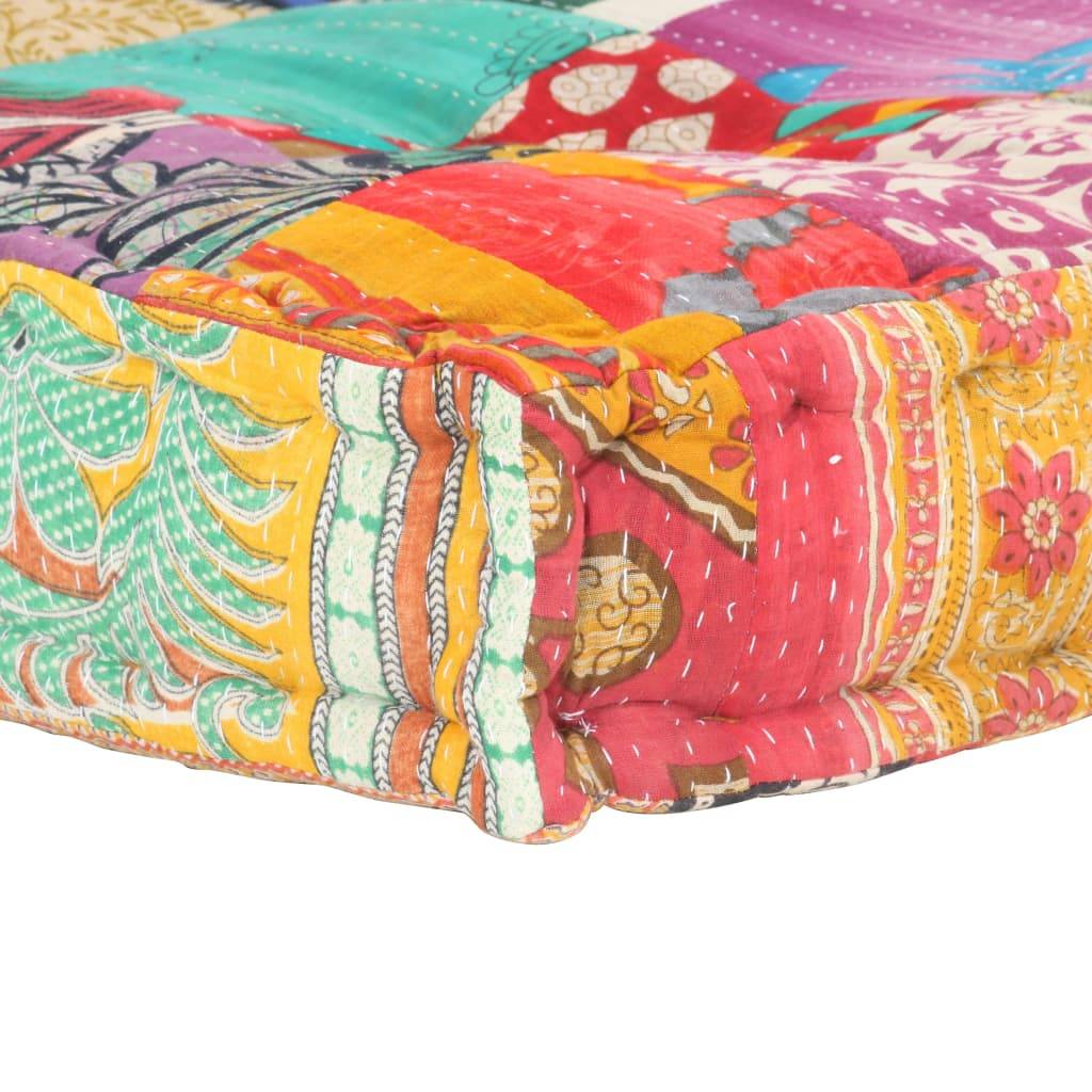 vidaXL Palettensofa-Auflage Mehrfarbig Stoff Patchwork