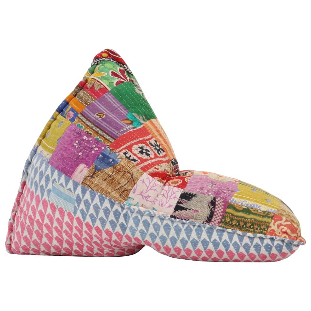 vidaXL Beanbag Mehrfarbig Stoff Patchwork