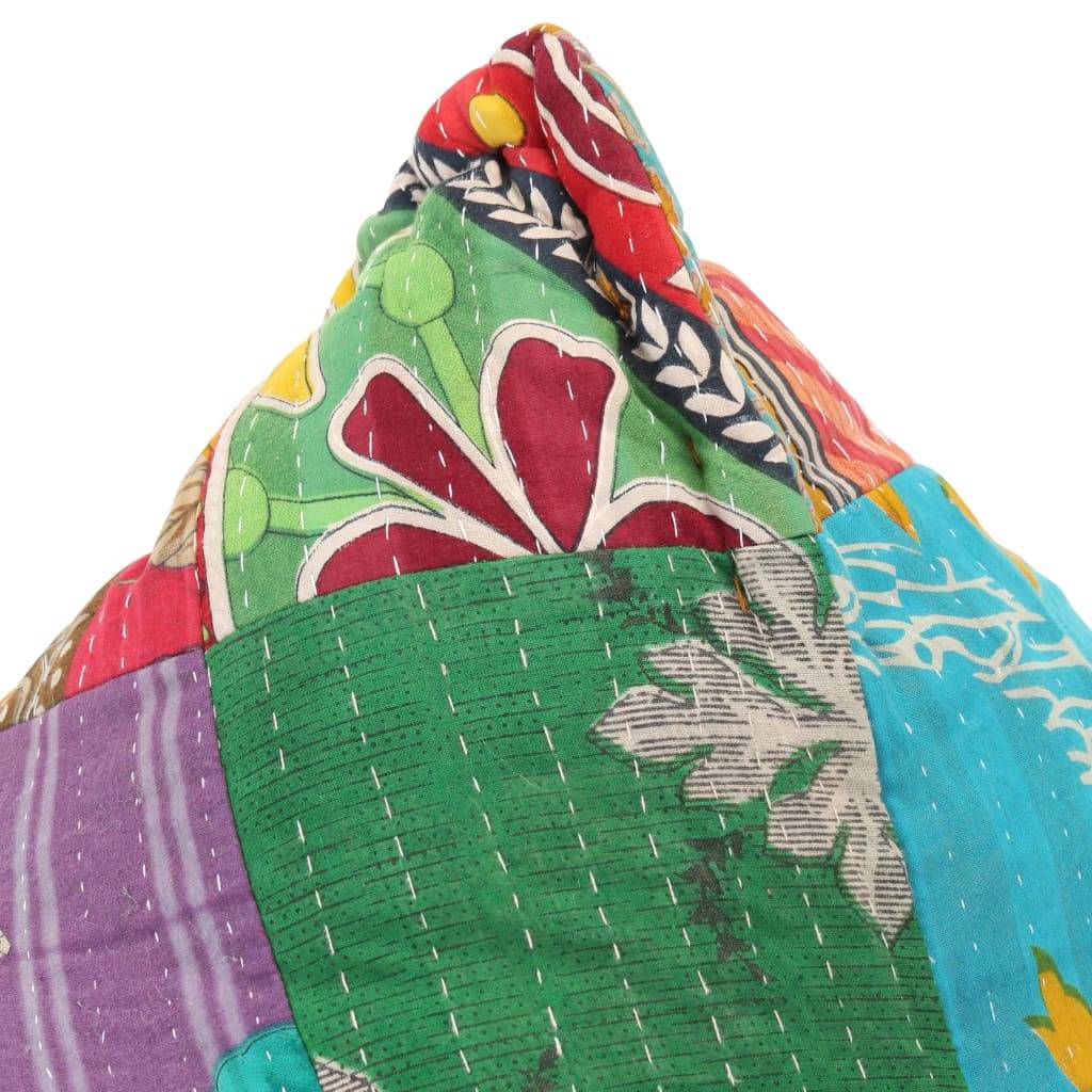 vidaXL Beanbag Mehrfarbig Stoff Patchwork
