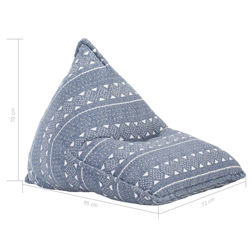 vidaXL Beanbag Indigo Stoff Patchwork
