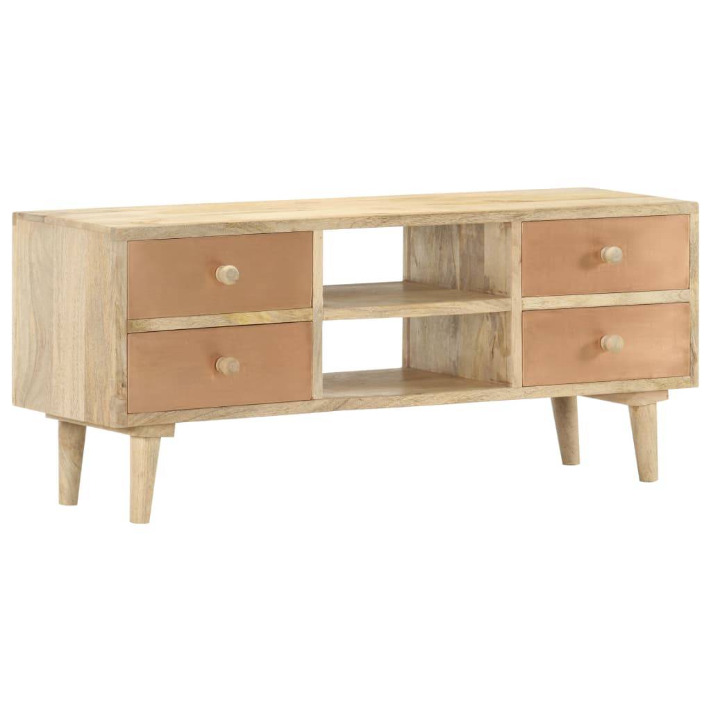 vidaXL TV-Schrank 110×30×45 cm Mango Massivholz