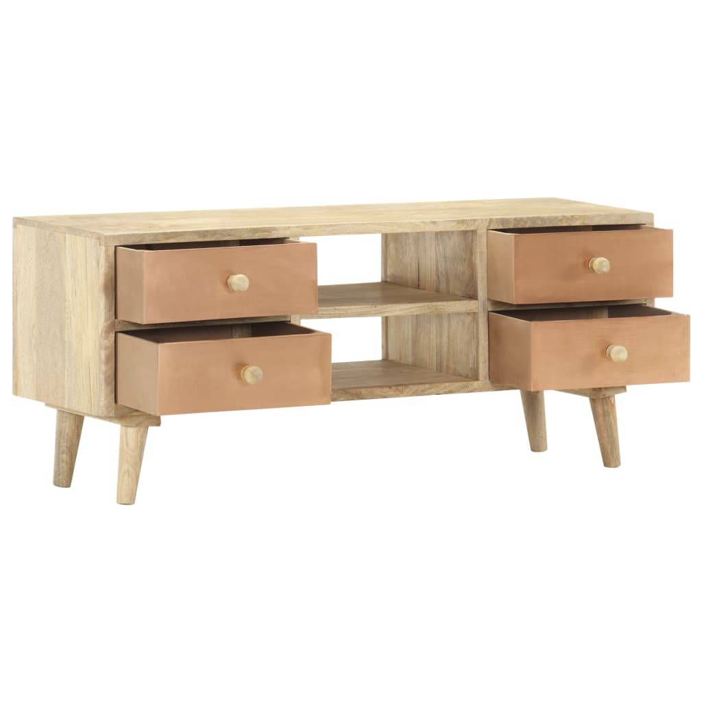 vidaXL TV-Schrank 110×30×45 cm Mango Massivholz
