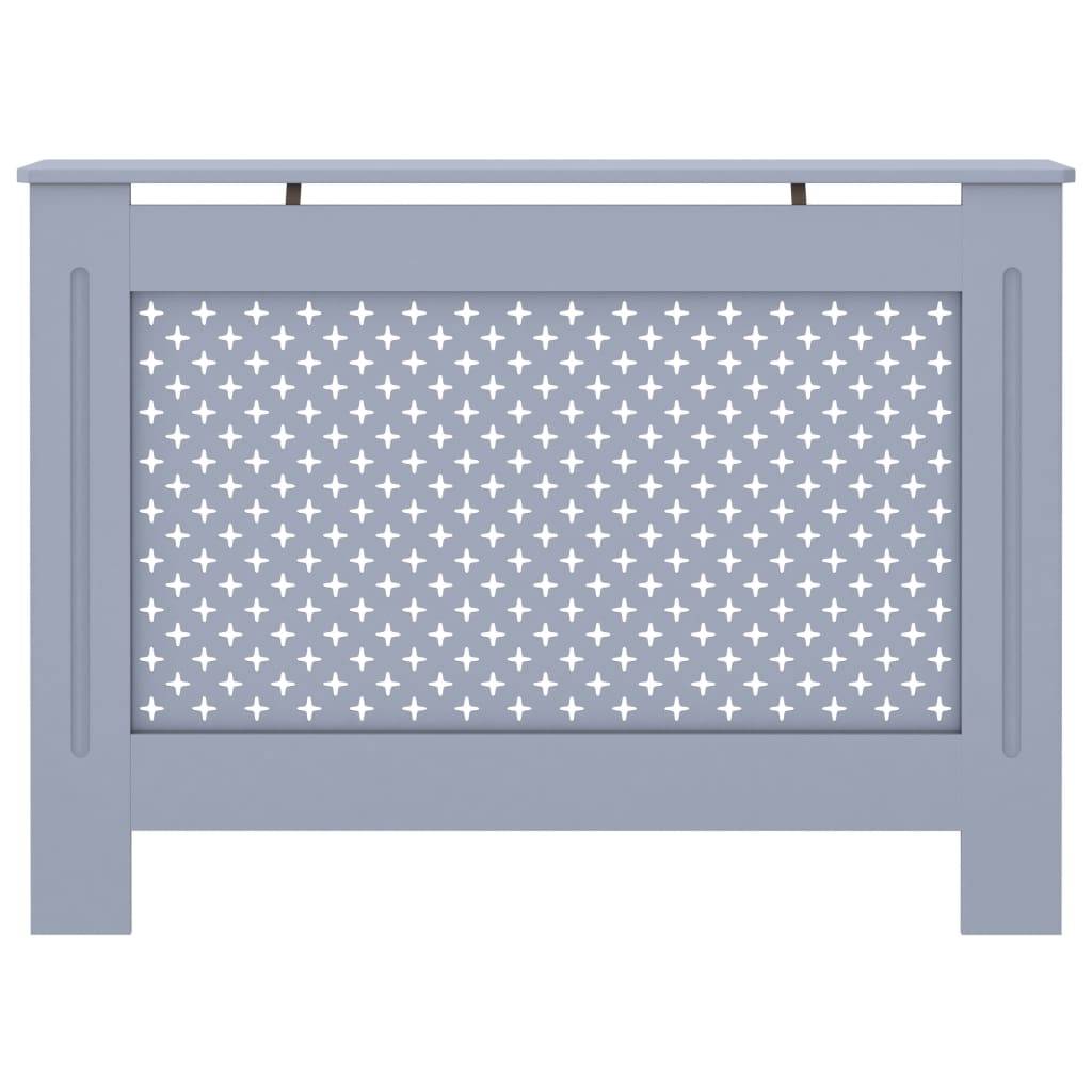 vidaXL Heizkörperverkleidung Anthrazit 112x19x81,5 cm MDF