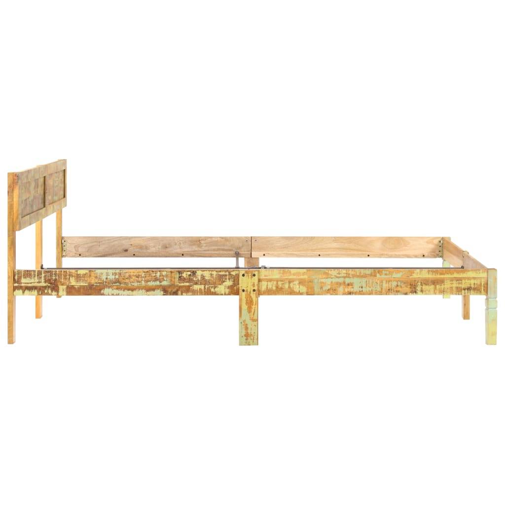 vidaXL Massivholzbett Altholz 200x200 cm