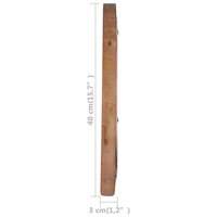 vidaXL Wandspiegel 40 cm Teak Rund vidaXL Wandspiegel 40 cm Teak Rund