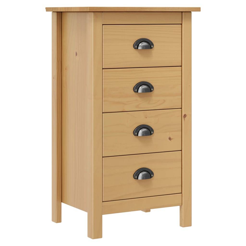 vidaXL Sideboard Hill 46x35x80 cm Massivholz Kiefer