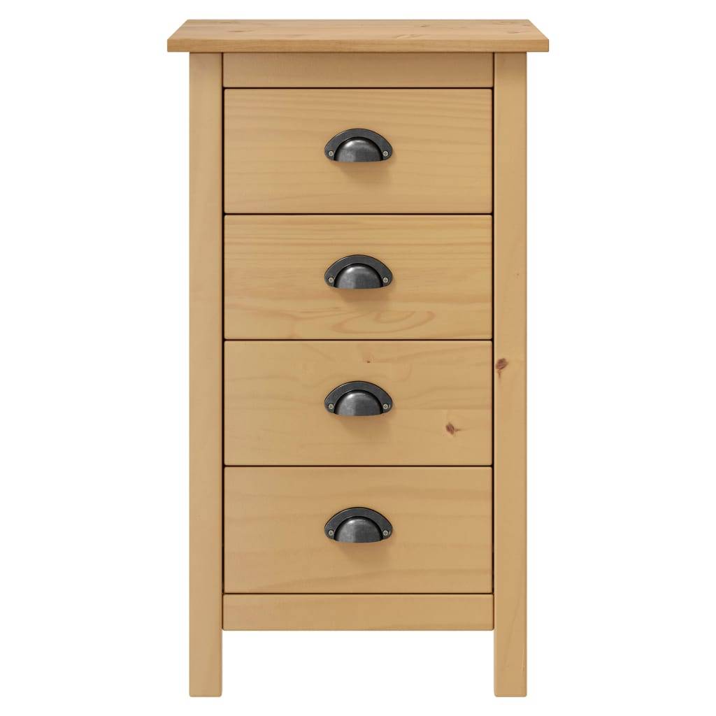 vidaXL Sideboard Hill 46x35x80 cm Massivholz Kiefer