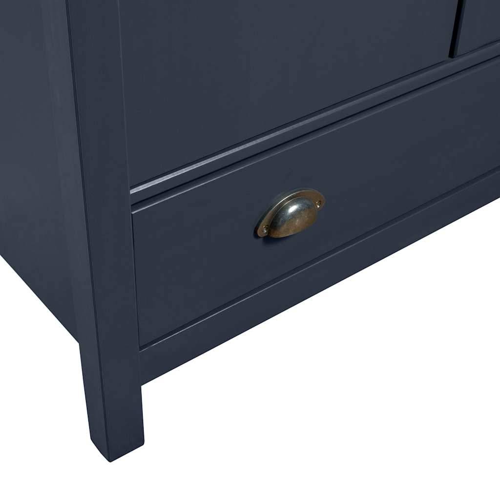 vidaXL Kleiderschrank mit 2 Türen Hill Grau 89x50x170 cm Kiefernholz