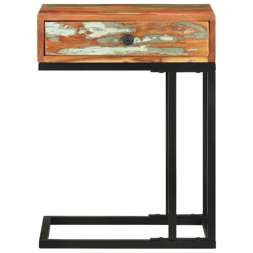 vidaXL Beistelltisch U-Form 45x30x61 cm Recyceltes Massivholz