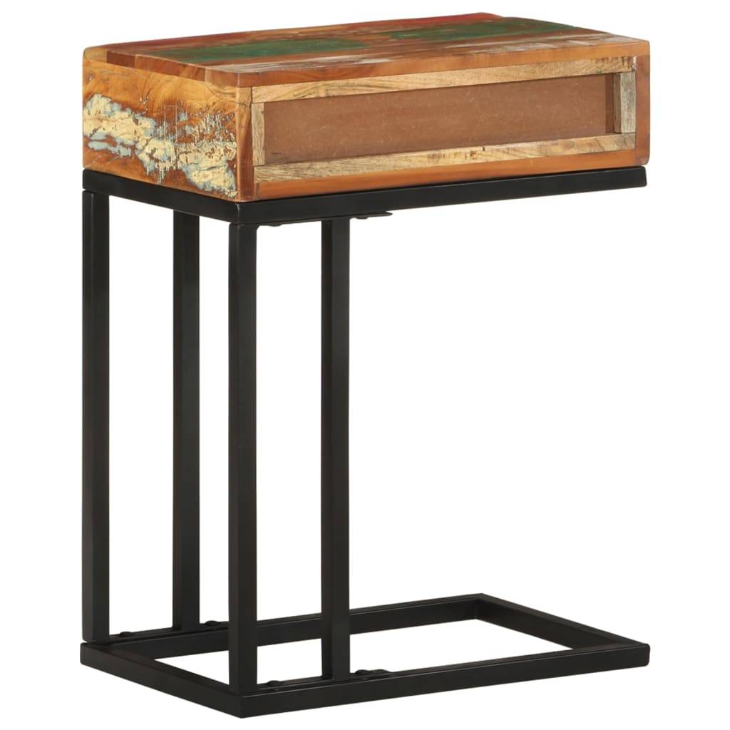 vidaXL Beistelltisch U-Form 45x30x61 cm Recyceltes Massivholz