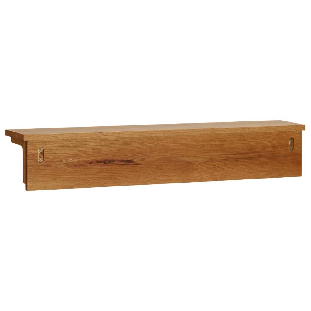 vidaXL Wandgarderobe 90x16x16 cm Massivholz Eiche