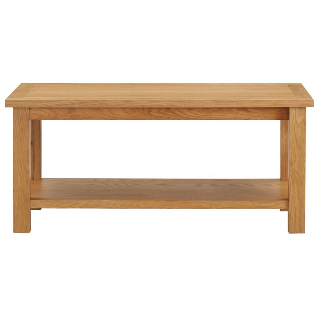 vidaXL Couchtisch 90 x 45 x 40 cm Eiche Massivholz