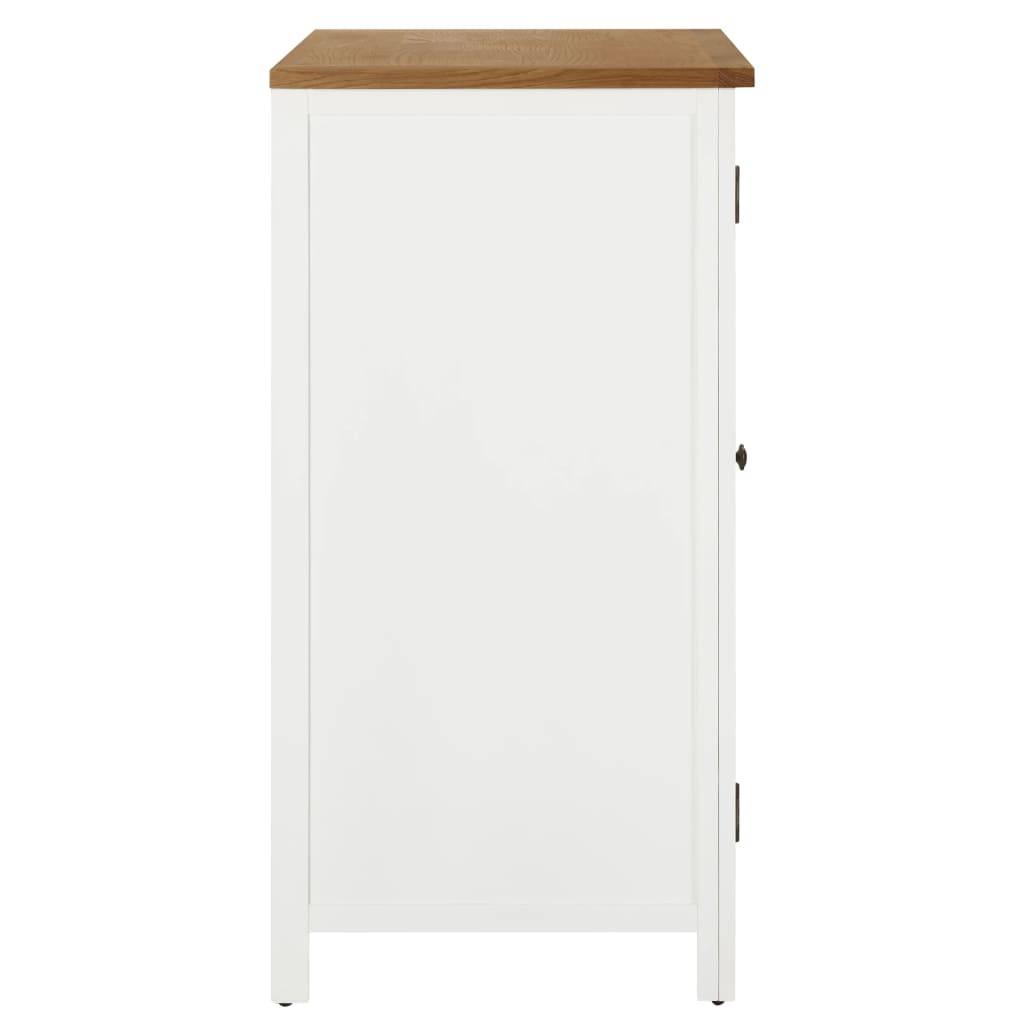 vidaXL Kleiderschrank 76x52x105 cm Eiche Massivholz