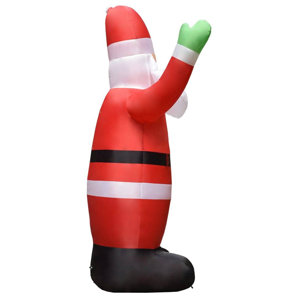 vidaXL Aufblasbarer Weihnachtsmann mit LEDs Weihnachtsdeko IP44 4,5 m