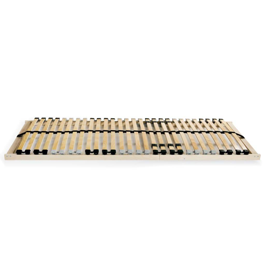 vidaXL Lattenroste 2 Stk. mit 28 Latten 7 Zonen 90x200 cm