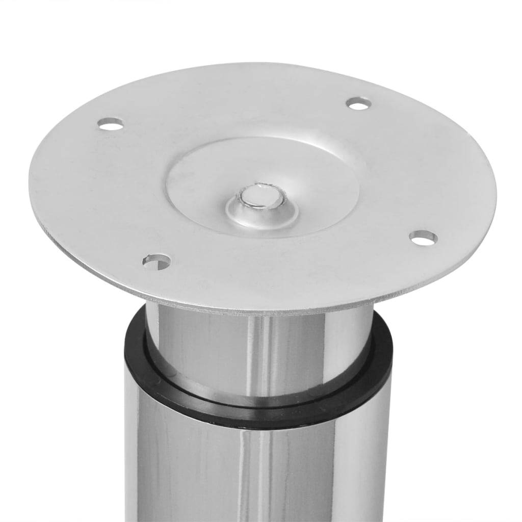 vidaXL Teleskopische Tischbeine 4 Stk. Chrom 710 - 1100 mm
