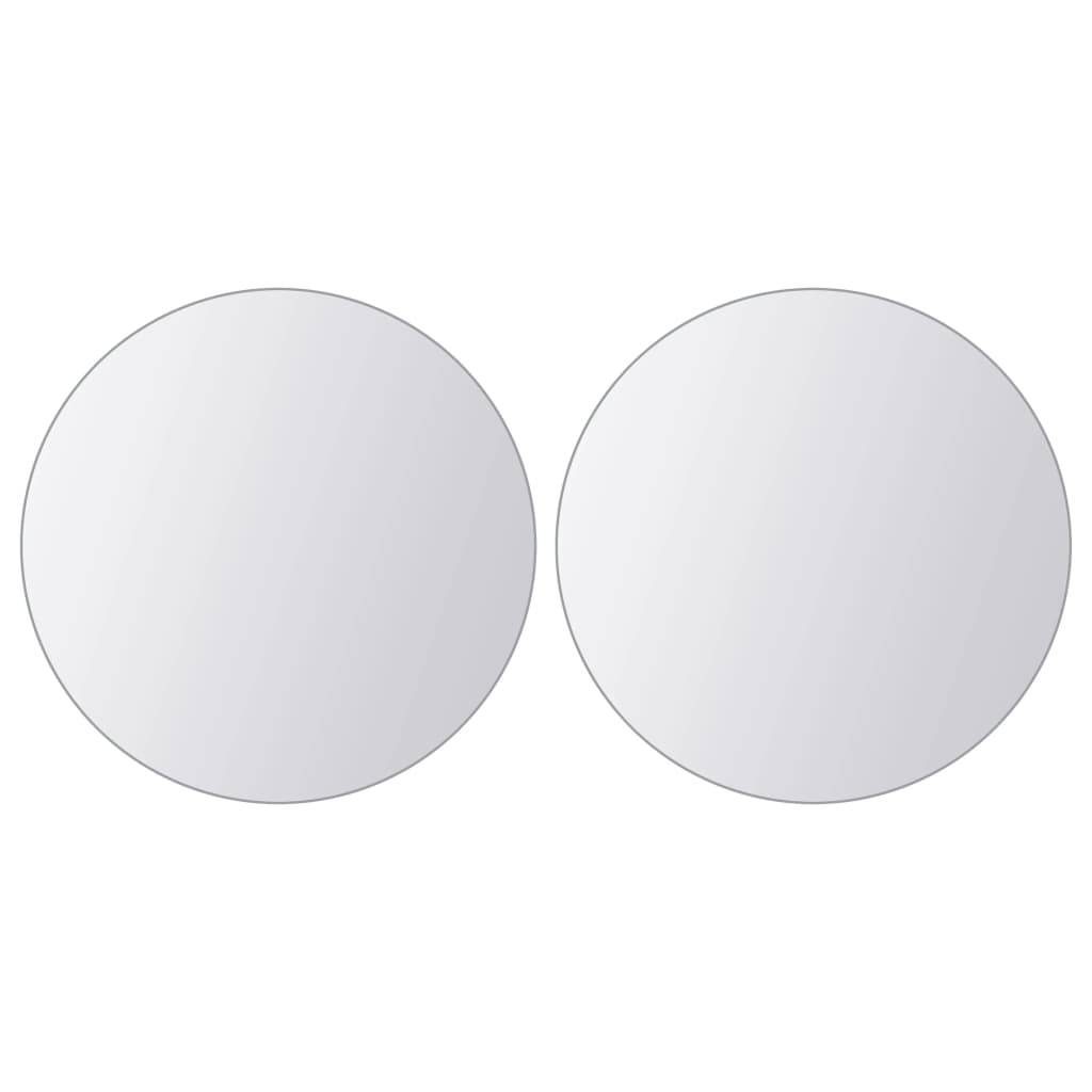 vidaXL 16-tlg. Spiegelfliesen-Set Rund Glas