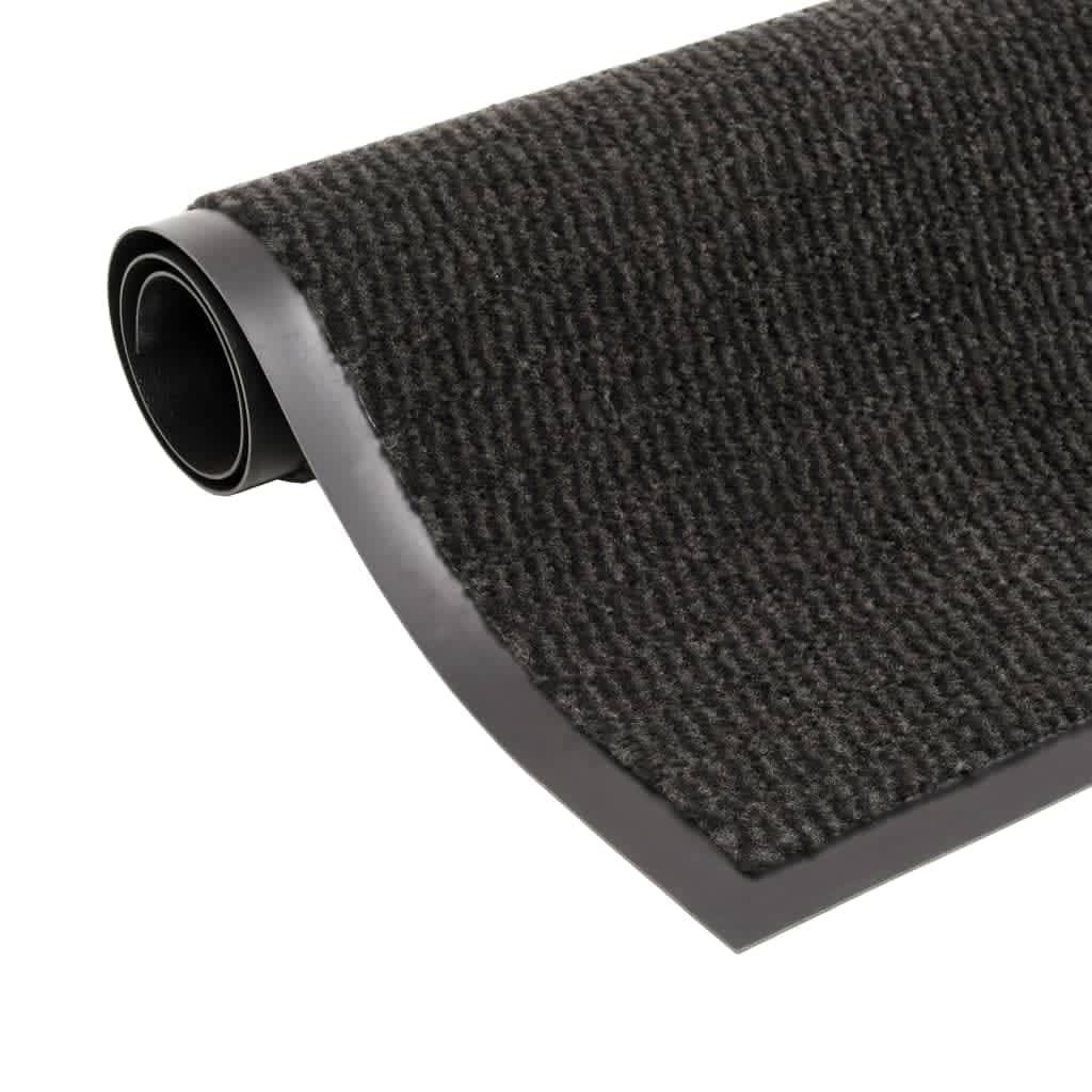 vidaXL Schmutzfangmatten 2 Stk. Rechteckig Getuftet 80x120cm Schwarz