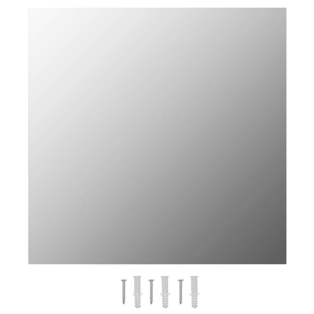 vidaXL Wandspiegel 2 Stk. 40x40 cm Quadratisch Glas